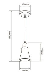 Lámpara colgante de interior, níquel, lámpara de techo 100-240V