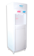 Dispensador de agua fría y caliente con armario de almacenamiento