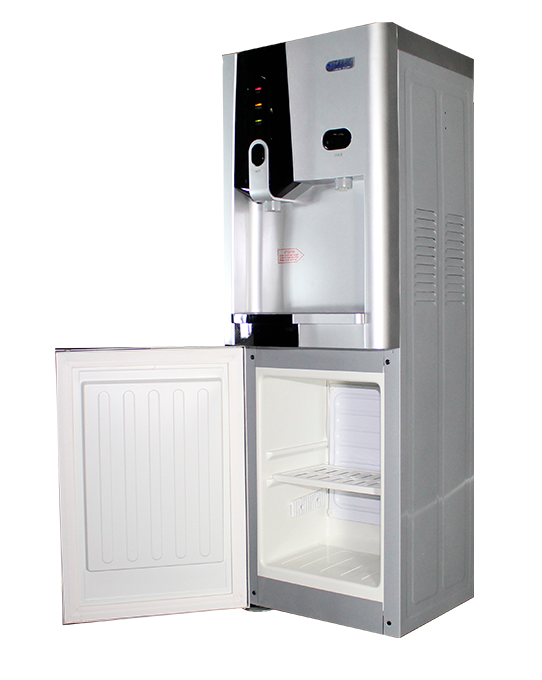 Dispensador de agua fría y caliente con armario frigorífico