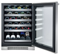 24'' Under-Counter Wine Cooler with Right-Door Swing