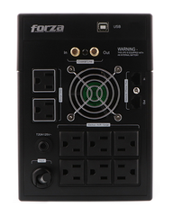 Unidad UPS inteligente Forza FX-1500LCD, 1500 VA / 840 W, 120 V, 8 NEMA, 45-65 Hz