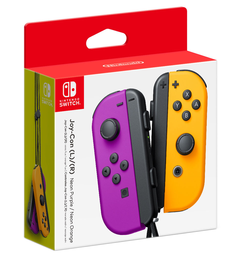 Nintendo Joy-Con Controllers (Neon Purple/Neon Orange)