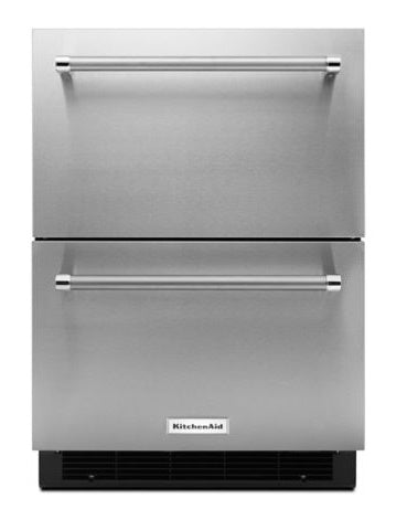 24" Stainless Steel Double Refrigerator Drawer