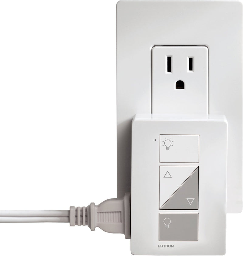 Lutron Caseta Wireless 300-watt/100-watt Plug-In Lamp Dimmer with Pico Remote Control Kit, White