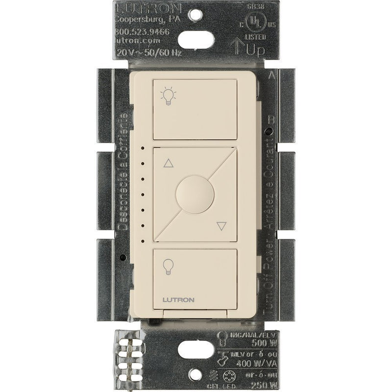 Lutron Caseta Pro In Wall Dimmer 250W LED / 1000W Incandescent/Halogen/Magnetic Low Voltage - Light Almond
