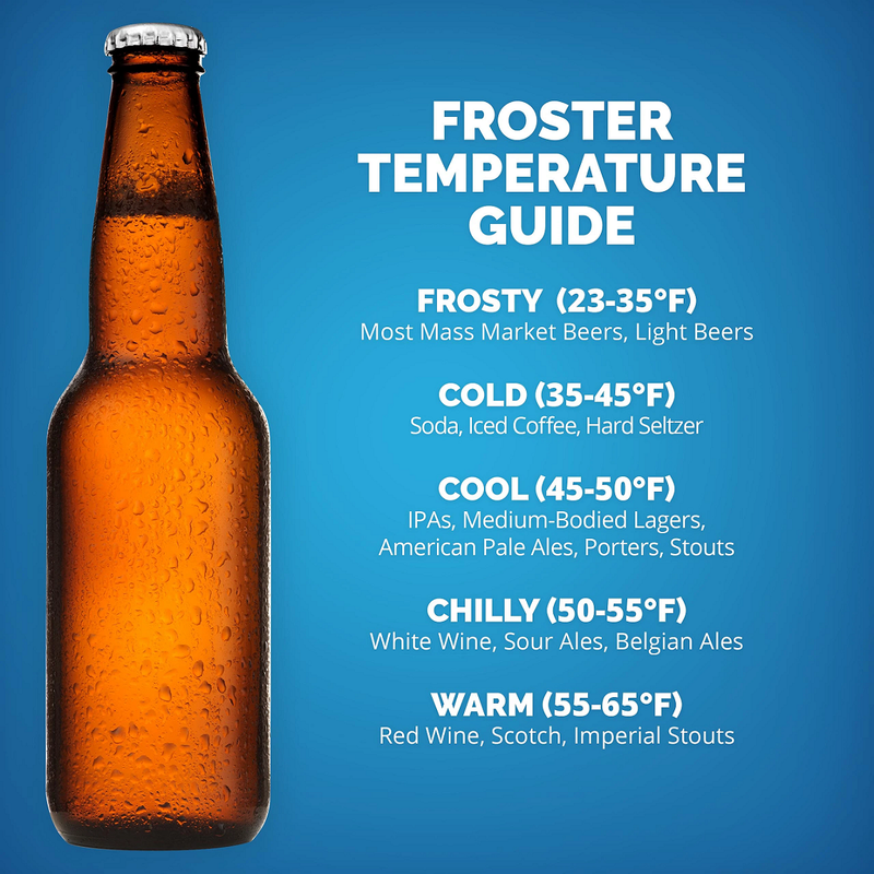 NewAir Froster Mini refrigerador de cerveza independiente de 46 latas en acero inoxidable