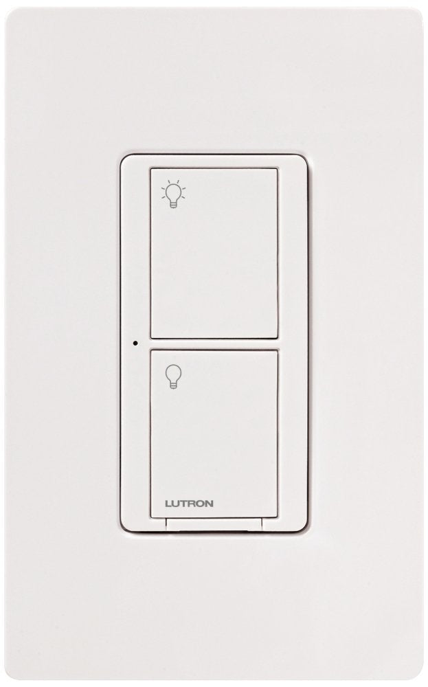 Lutron Caseta Wireless 5 Amp Lighting and 3 Amp Fan RF On/Off Light Switch, White