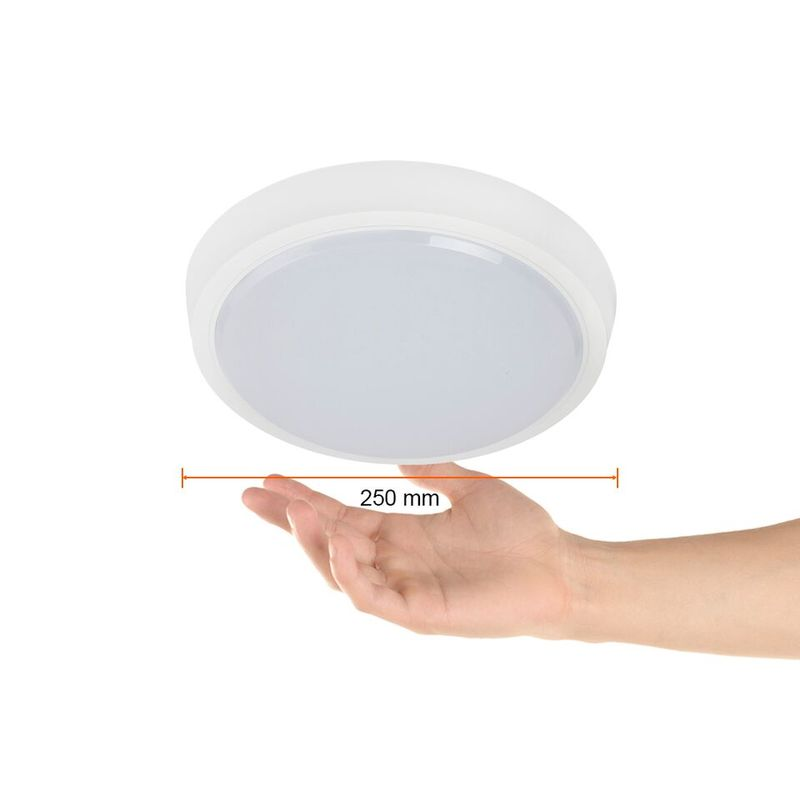 Lámpara de techo LED redonda, blanca
