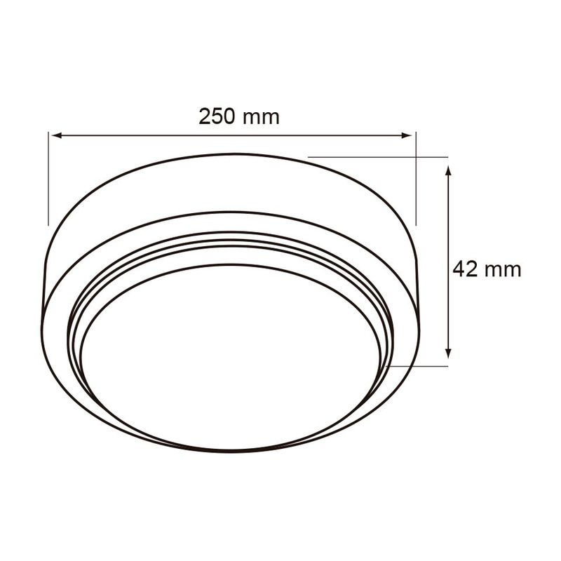 Lámpara de techo LED redonda, blanca
