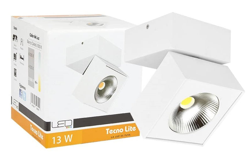 Lámpara de superficie LED para interiores, blanca