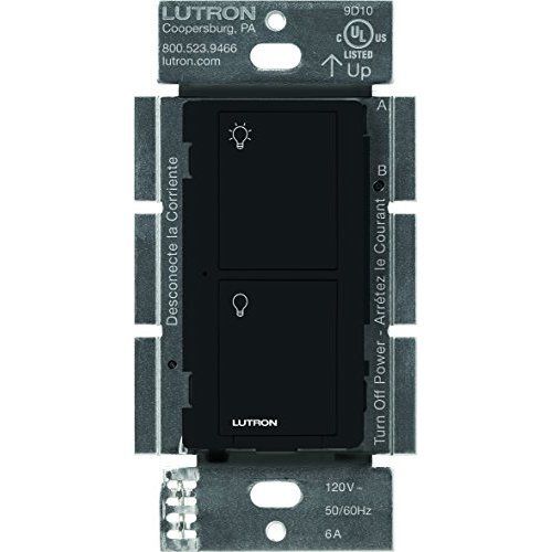Lutron Caseta Wireless Switch, Multi-Location, In-Wall, 6 Amp, Black