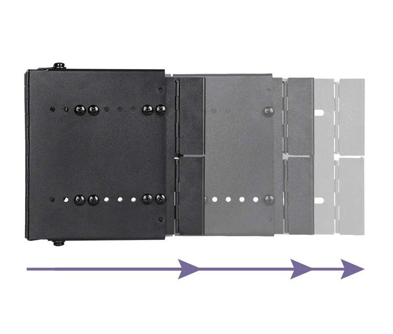 Bastidor de panel de conexión de profundidad ajustable para montaje en pared resistente