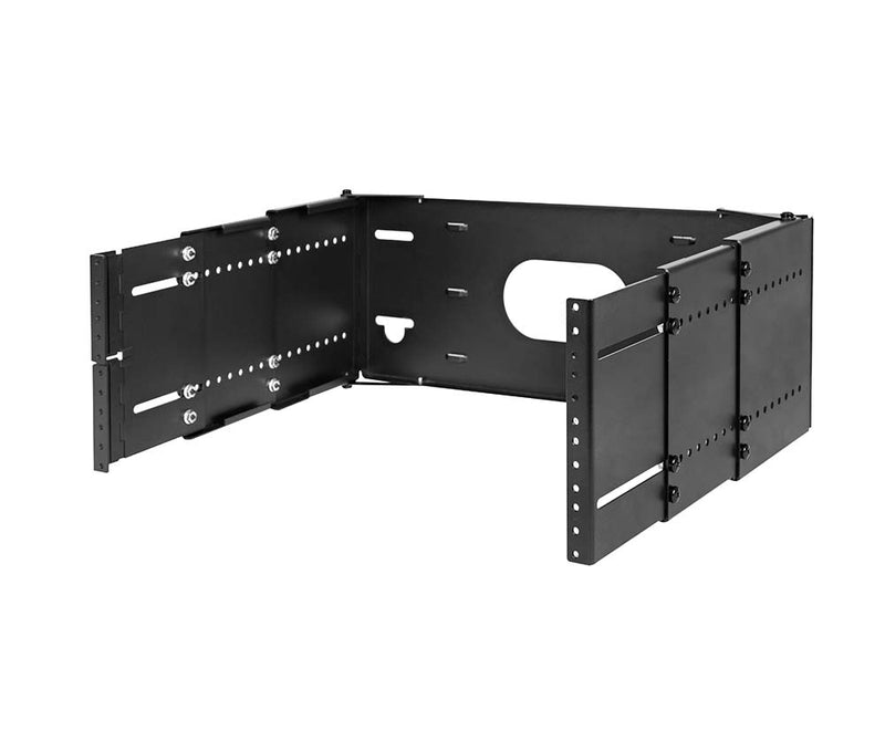 Bastidor de panel de conexión de profundidad ajustable para montaje en pared resistente