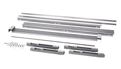 79'' Louvered or 75'' Collar Dual Stainless Steel Trim Kit
