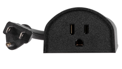 Outdoor Plug-In Outlet Switch, 120V (Black)