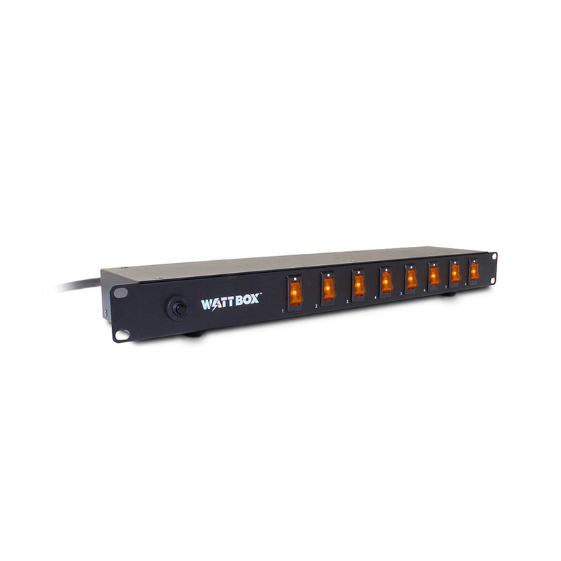 Switch Rack Strip WattBox Rack Mount Power Strip with 8 Individual Switches | Tech And ...