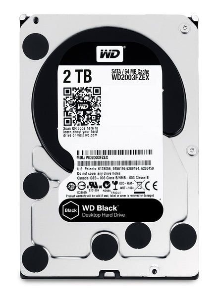 PCパーツ WD Black 2TB Performance Desktop Hard Disk Drive - 7200 RPM SATA 6 Gb/s 64MB Cache 3.5 Inch - WD2003FZEX wd2003fzex_a0c5a923-8cab-4a43-