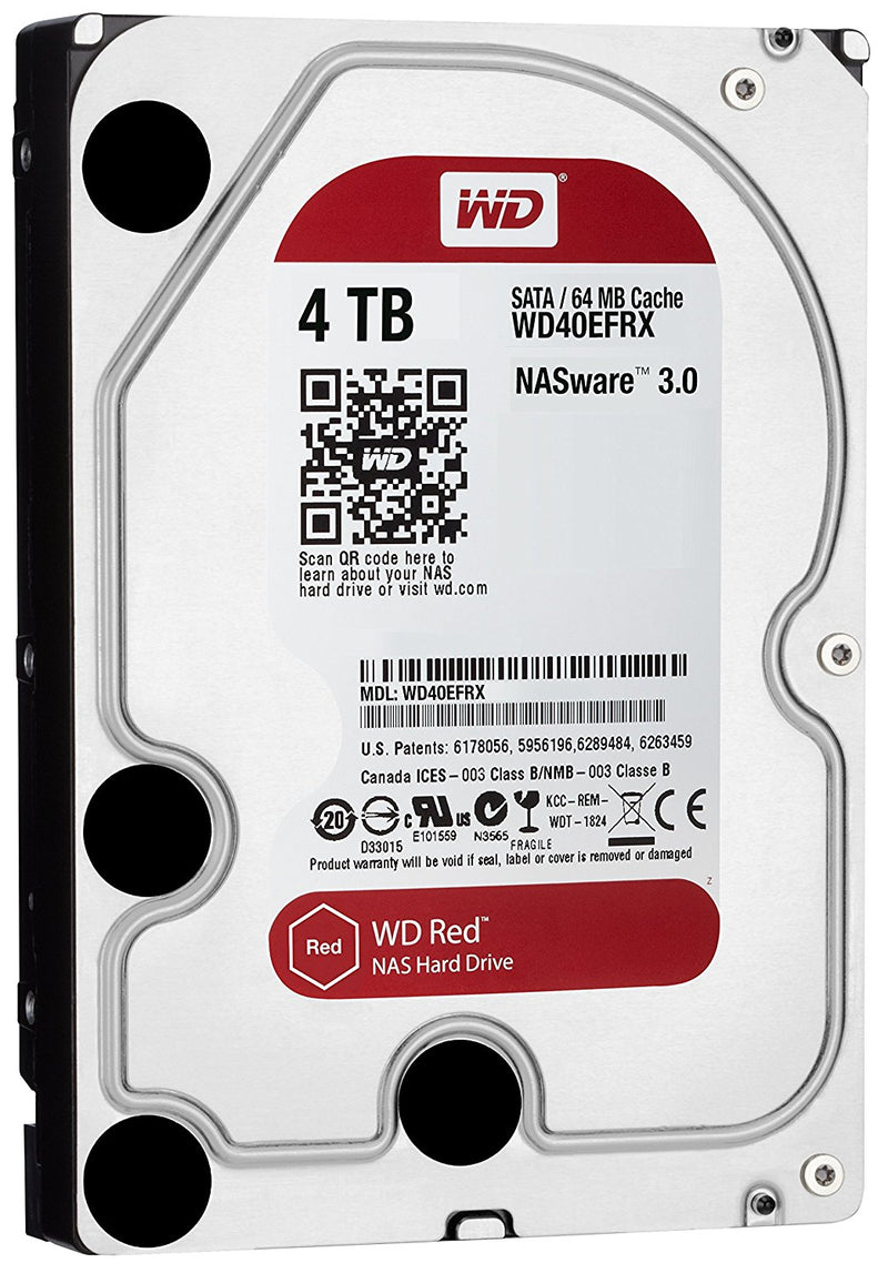 WD Red 4TB NAS Hard Disk Drive - 5400 RPM Class SATA 6 GB/S 64 MB Cache 3.5-Inch