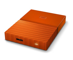 WD 3TB Orange My Passport  Portable External Hard Drive - USB 3.0