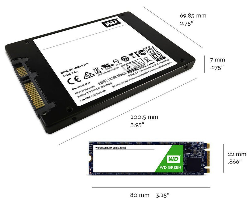 Western Digital WD 120 GB Internal SSD 2.5 Inch SATA, Green