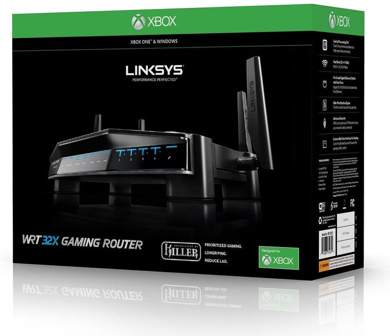Enrutador para juegos de doble banda Linksys diseñado para Xbox