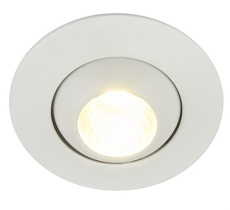 Luminaria LED empotrada interior, blanca