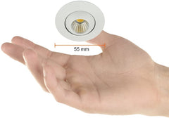 Luminaria LED empotrada interior, blanca