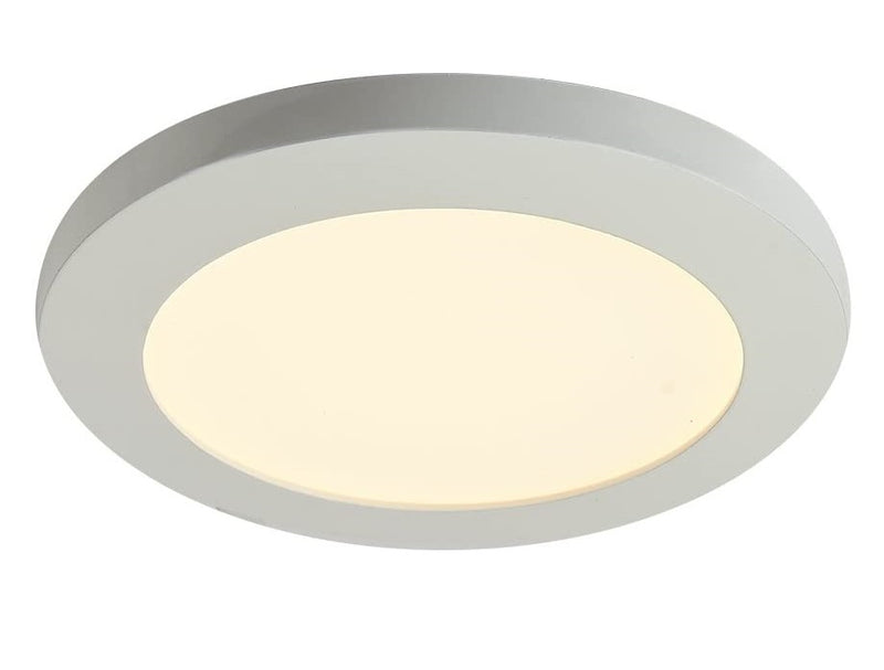 Lámpara LED redonda empotrada para interiores, blanca