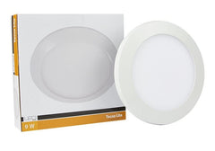 Lámpara LED redonda empotrada para interiores, blanca